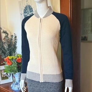 NWT chaps size small Navy and Cream Women's Sweater